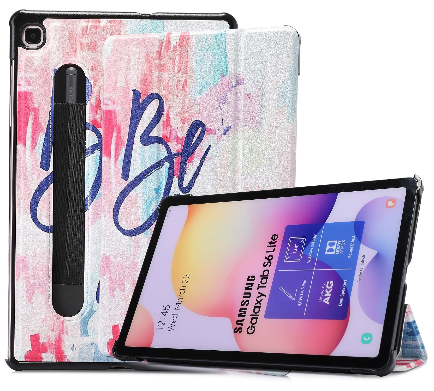 SwooK [Auto/Wake Sleep - with S Pen Holder] Flip Cover for Galaxy Tab S6 Lite 10.4 inch P610 P615 (2020 Released) Tab Tablet Stand Folio Flip Case (B09HGQSRZ3) Amazon Price History, Amazon Price Tracker