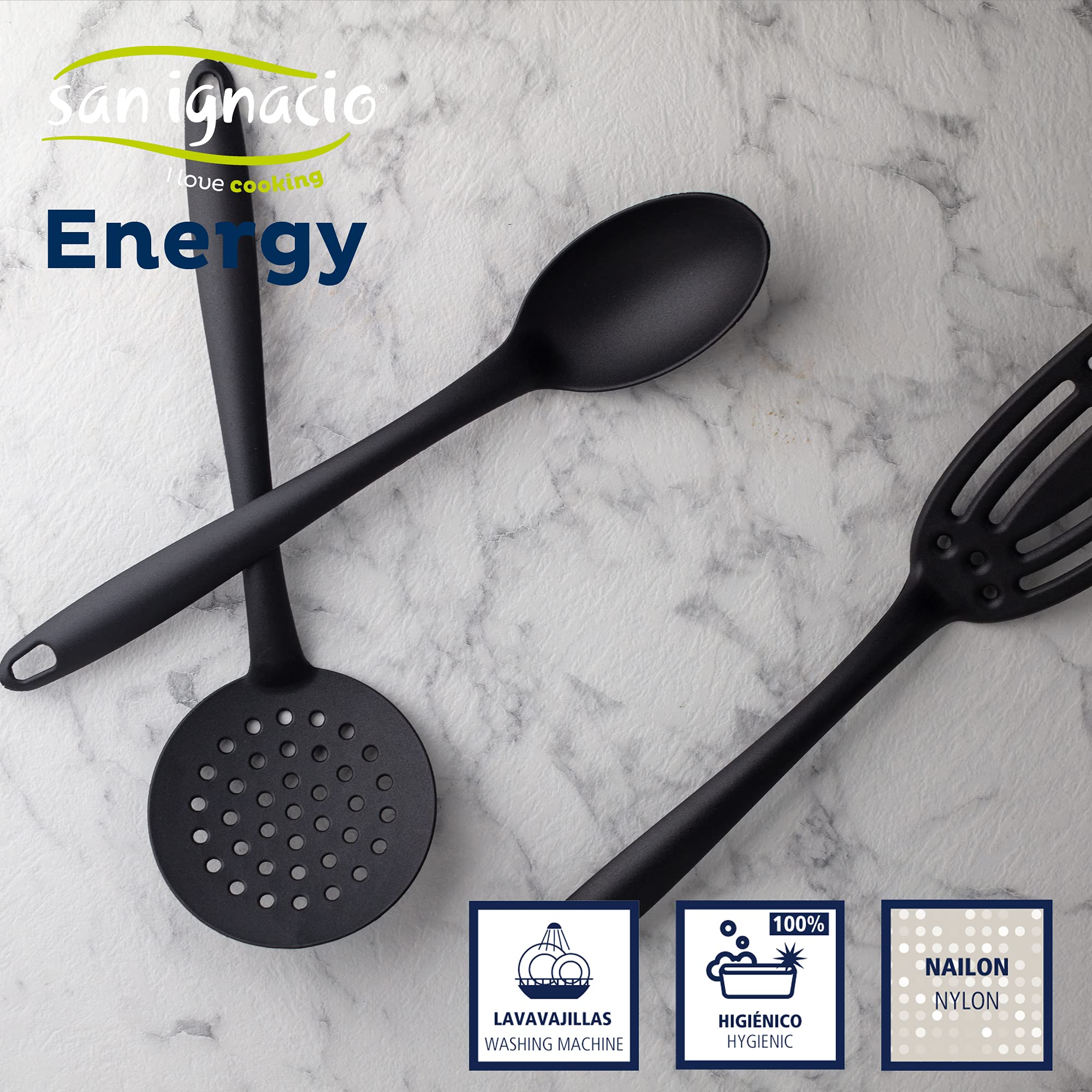 Bergner Set di 3 utensili da cucina in nylon