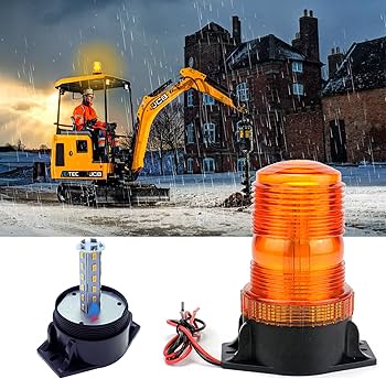 Amazon.co.jp: 警告灯 点滅灯 LED 黄色 12V 24V 30LED 点滅 高