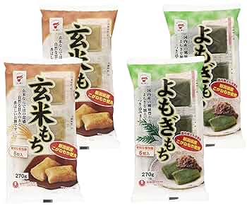 いももち　ユメ63個 Amazon.co.jp: たいまつ食品 玄米もち 270g + よもぎもち 270g