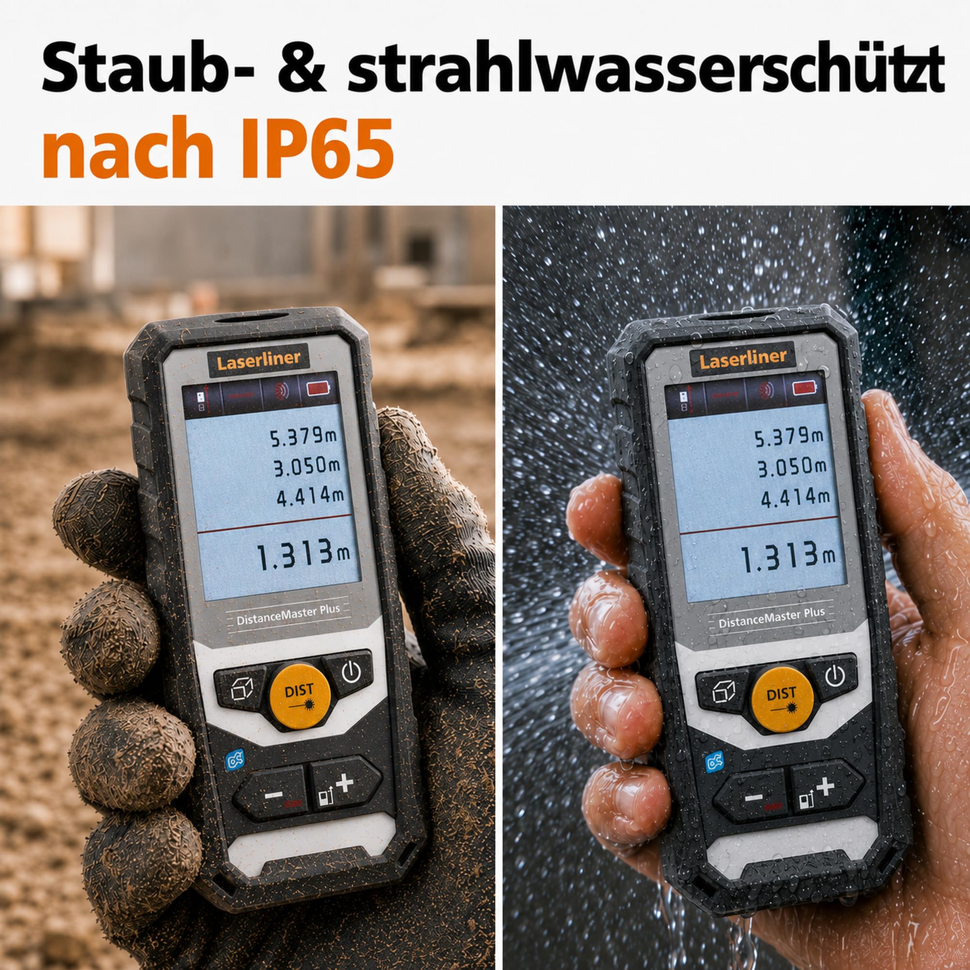 Laserliner Télémètre laser Lithium DistanceMaster Plus 80 EcoLine - Electroportatif et machine
