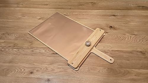 Miniatura 8 de EZ Pizza Peel 14 (tamaño real de 13.46 pulgadas), cáscara de pizza autolanzable, pelada deslizante (también disponible 12 pulgadas, 16 pulgadas y