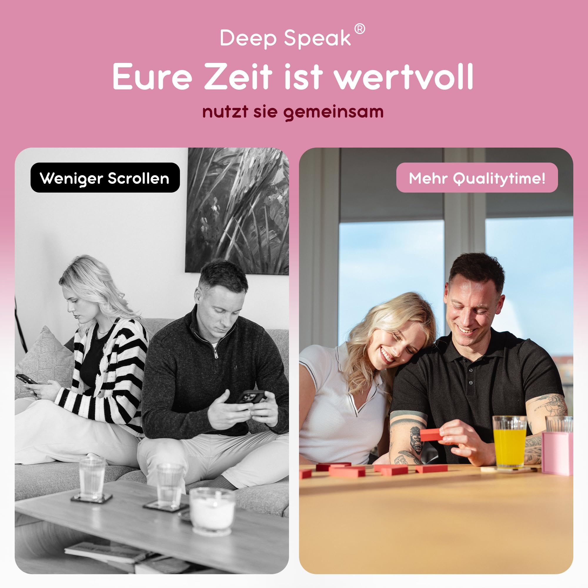 Love Blocks – Spiele für Paare zu zweit bei Date Night, Paarzeit & Liebe | Paar Geschenke Jahrestag, Hochzeitstag, Valentinstag, Geburtstag oder einfach so – für Ihn & Sie