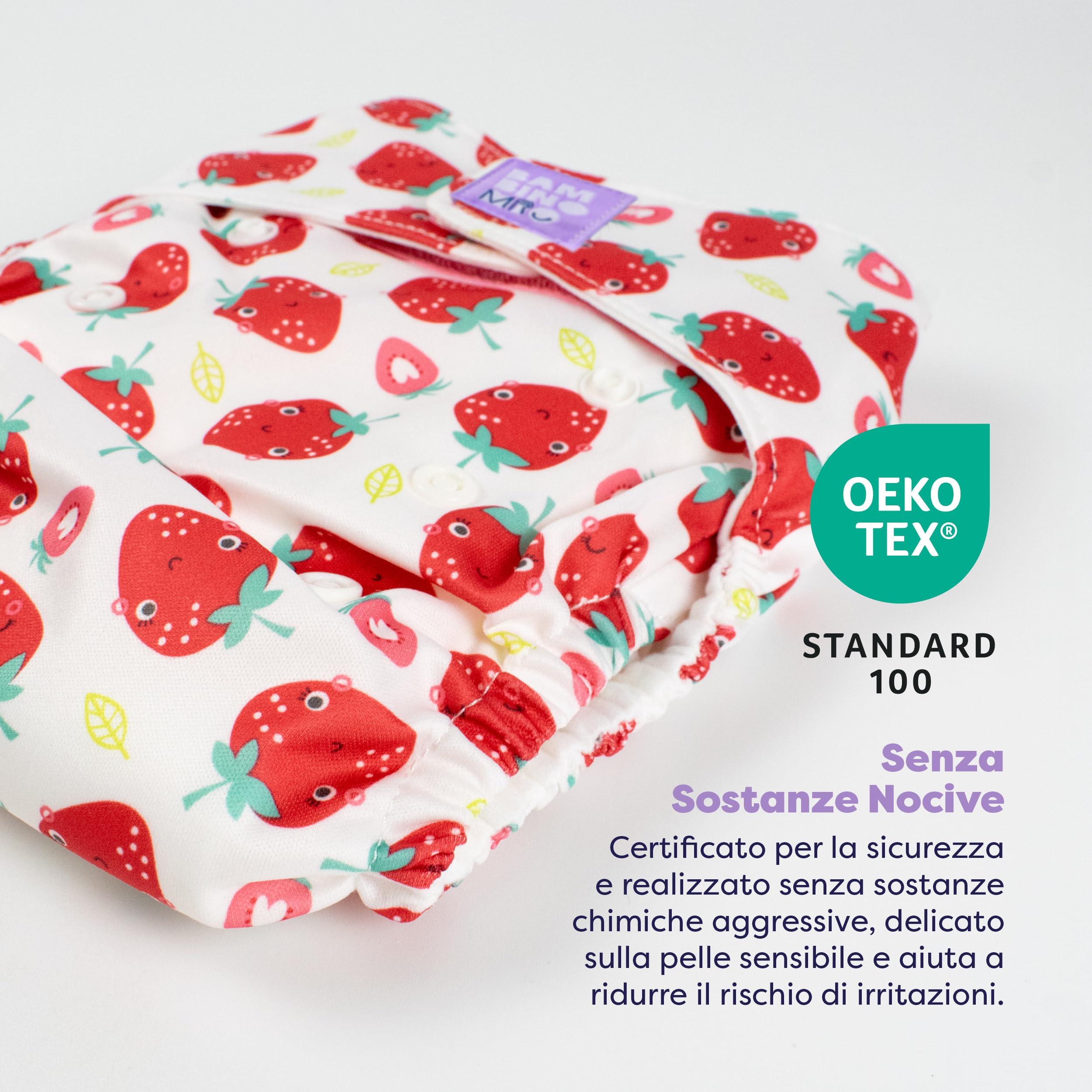 Bambino Mio Miosolo Classic – Confezione da 3 pannolini riutilizzabili (VITA DEGLI INSETTI) – Pannolini di stoffa «tutto in uno», pannolini lavabili taglia unica, pannolini riutilizzabili per neonati