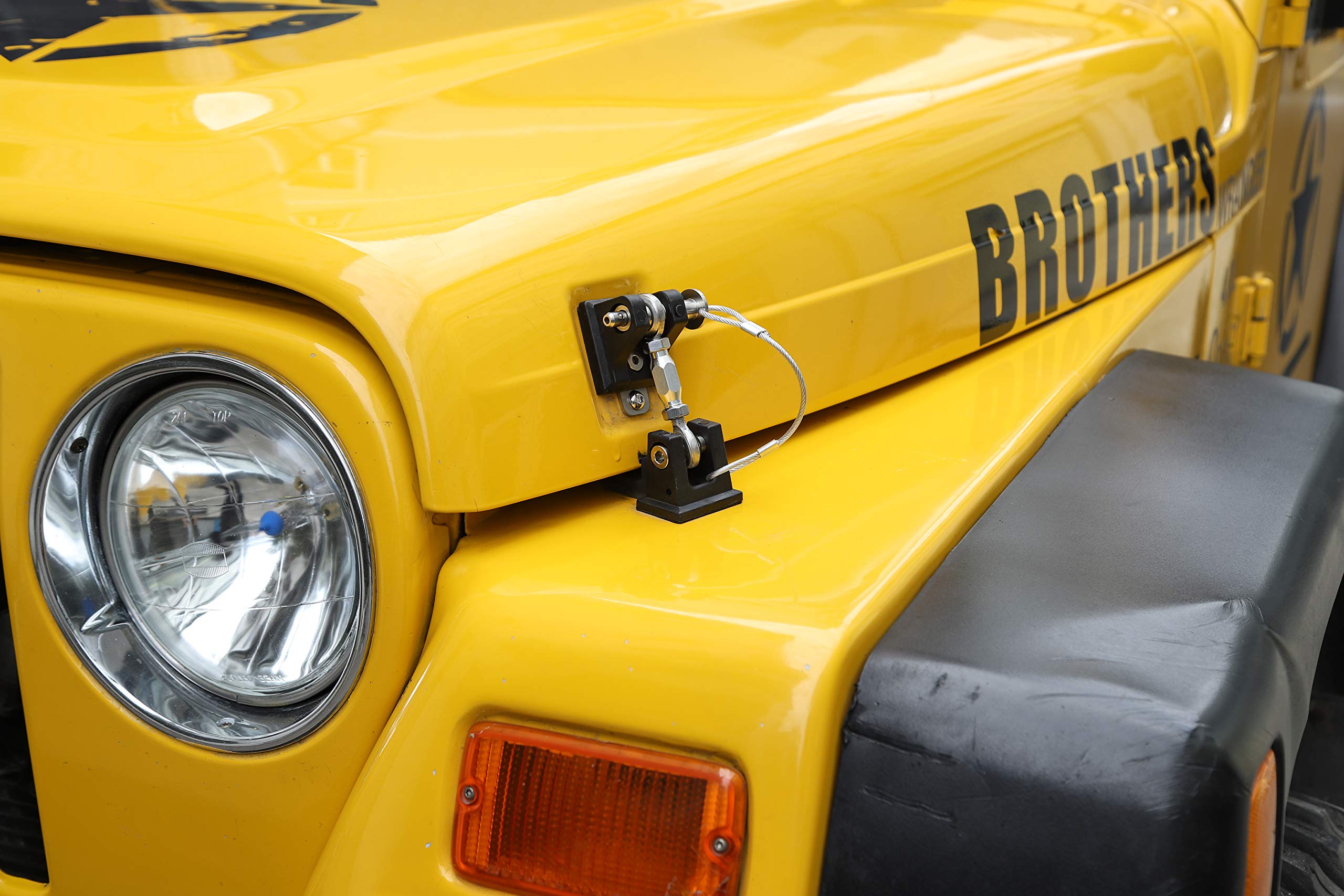 Buy JeCar TJ Hood Latches Stainless Steel Hood Lock Catch Latches Kit