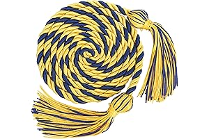 Graduation Cords, Class of 2024 Honor Cords, Blue & Gold Graduation Cords Pack of 6