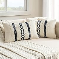 Vista 26 de MIULEE Juego de 2 fundas de almohada decorativas estilo bohemio marrón oscuro de 20 x 20 pulgadas estilo granja rústico, almohadas decorativas