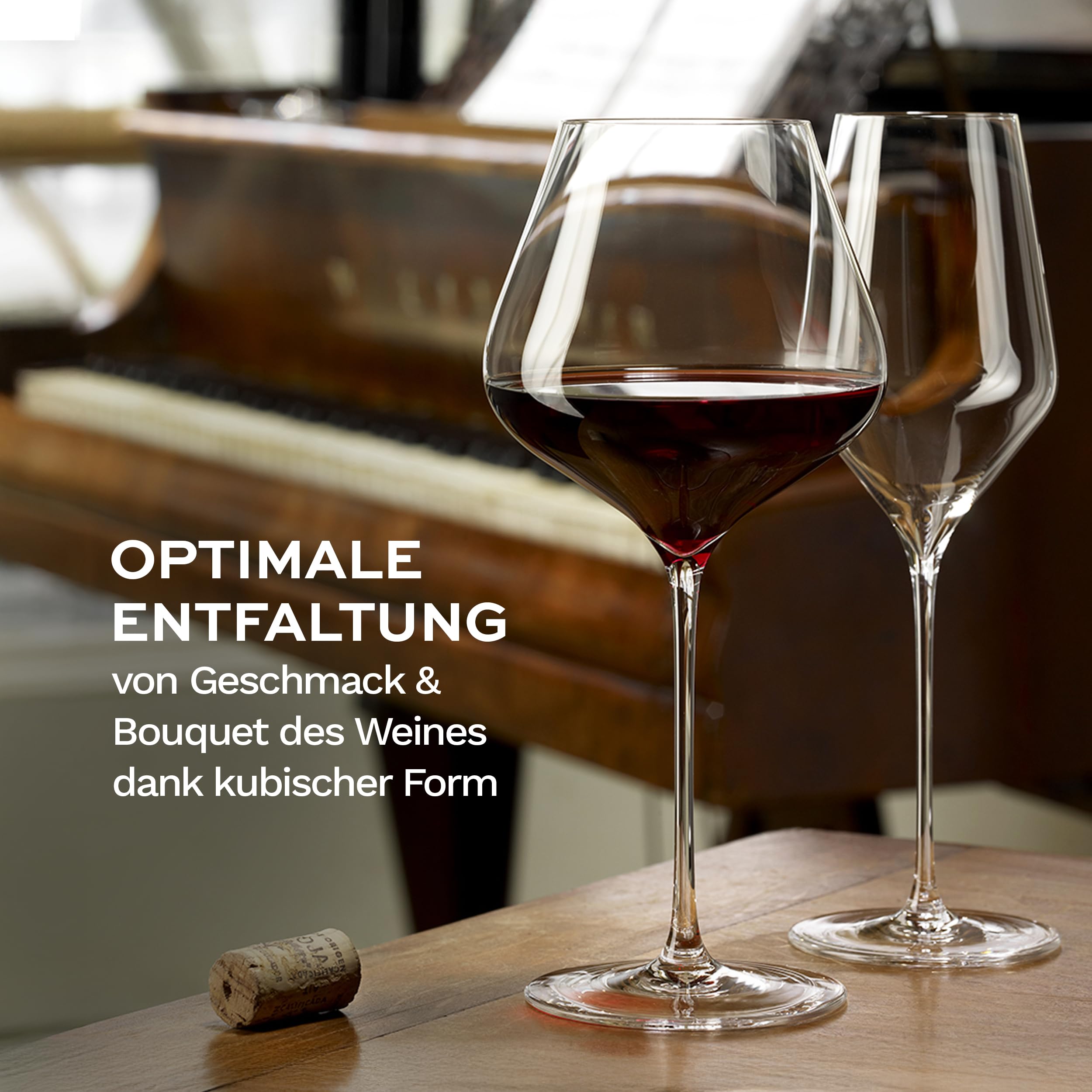 Stölzle Lausitz Burgundergläser Quatrophil 6er-Set – Elegante Rotweingläser ideal für Burgunder – Burgunderkelch aus Kristallglas für optimale Aromaentfaltung – Spülmaschinen- & Stoßfest – Bild 4