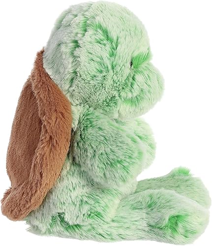 Miniatura 3 de Aurora® Snuggly Sweet & Softer™ - Animal de peluche de tortuga - Compañero reconfortante - Juego imaginativo - Verde 9 pulgadas