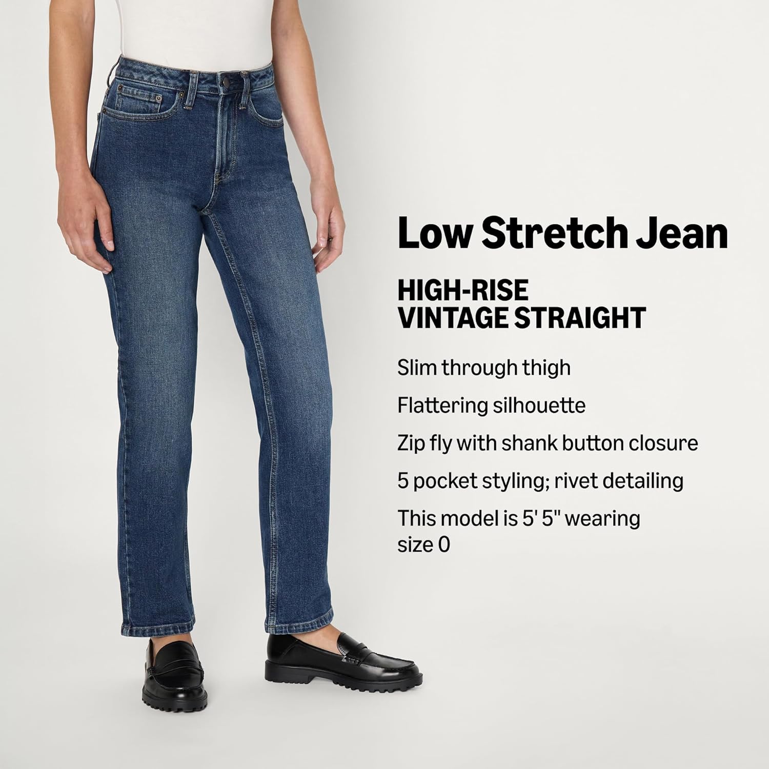 Amazon Essentials Women's High-Rise Straight Leg Jean - Image 4