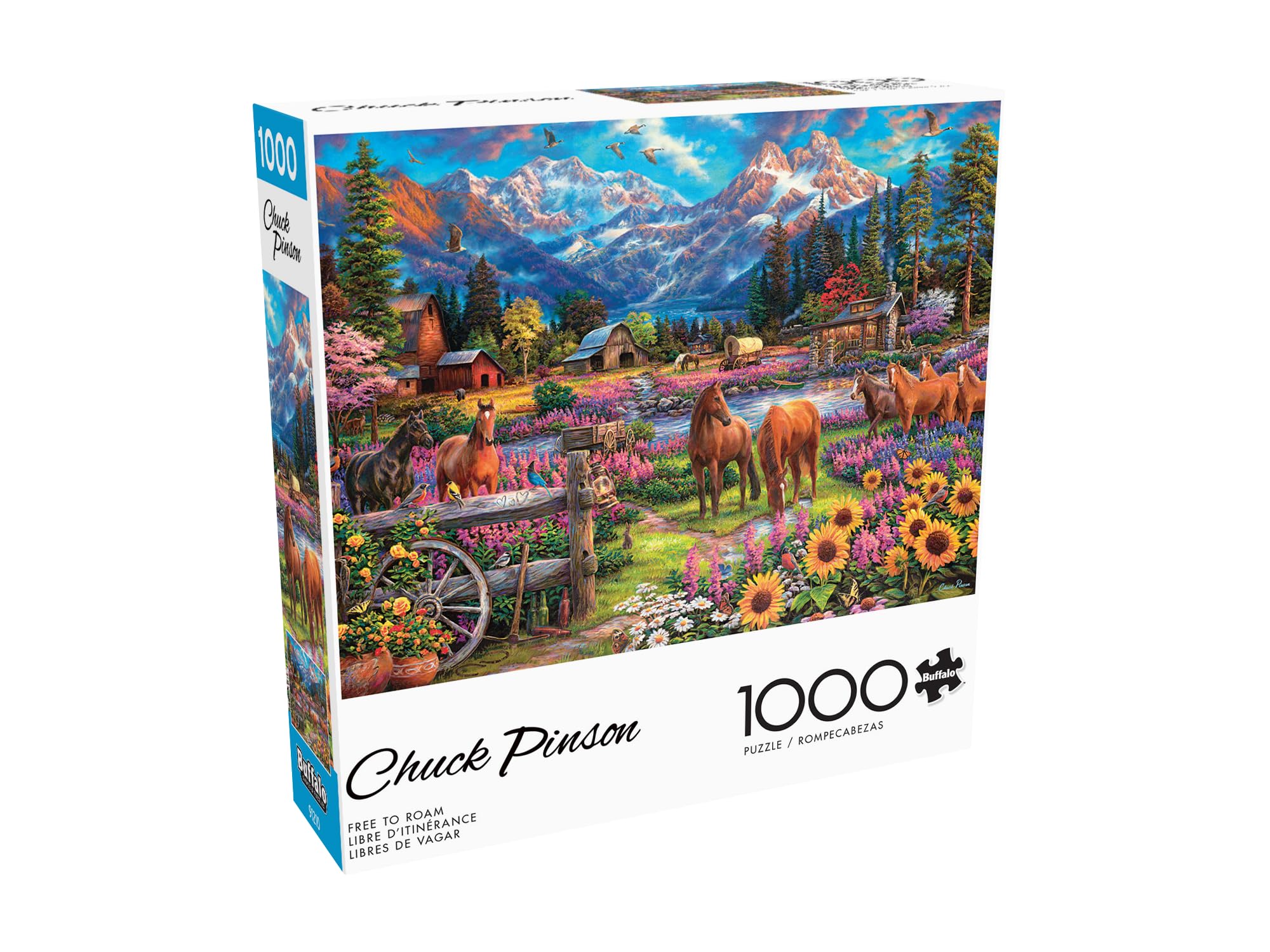 Buffalo Games, Chuck Pinson, Free to Roam, 1000 Piece Jigsaw Puzzle for Adults Challenging Puzzle Perfect for Game Nights - Image 3