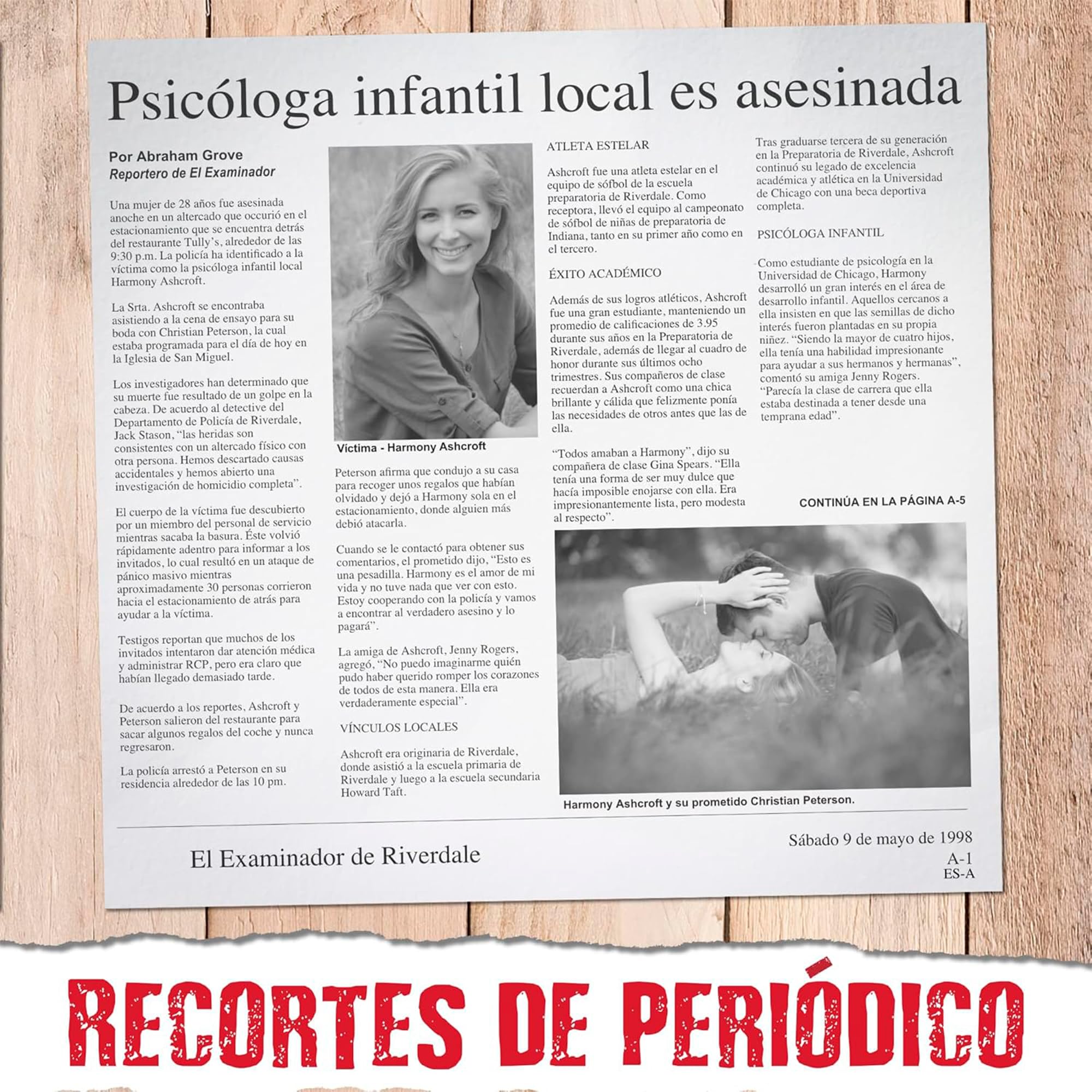 Bizak Unsolved Case Files Harmony Ashcroft, Jeu de mystère et de déduction pour résoudre Un Crime, Analyser des preuves réelles et des témoignages, expérience immersive, +14 Ans (64553080)