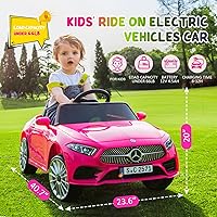 Vista 4 de Vehículos eléctricos con batería de 12 V para niños, rueda eléctrica, mini auto de juguete para niños de 1 a 6 años, para conducir con control