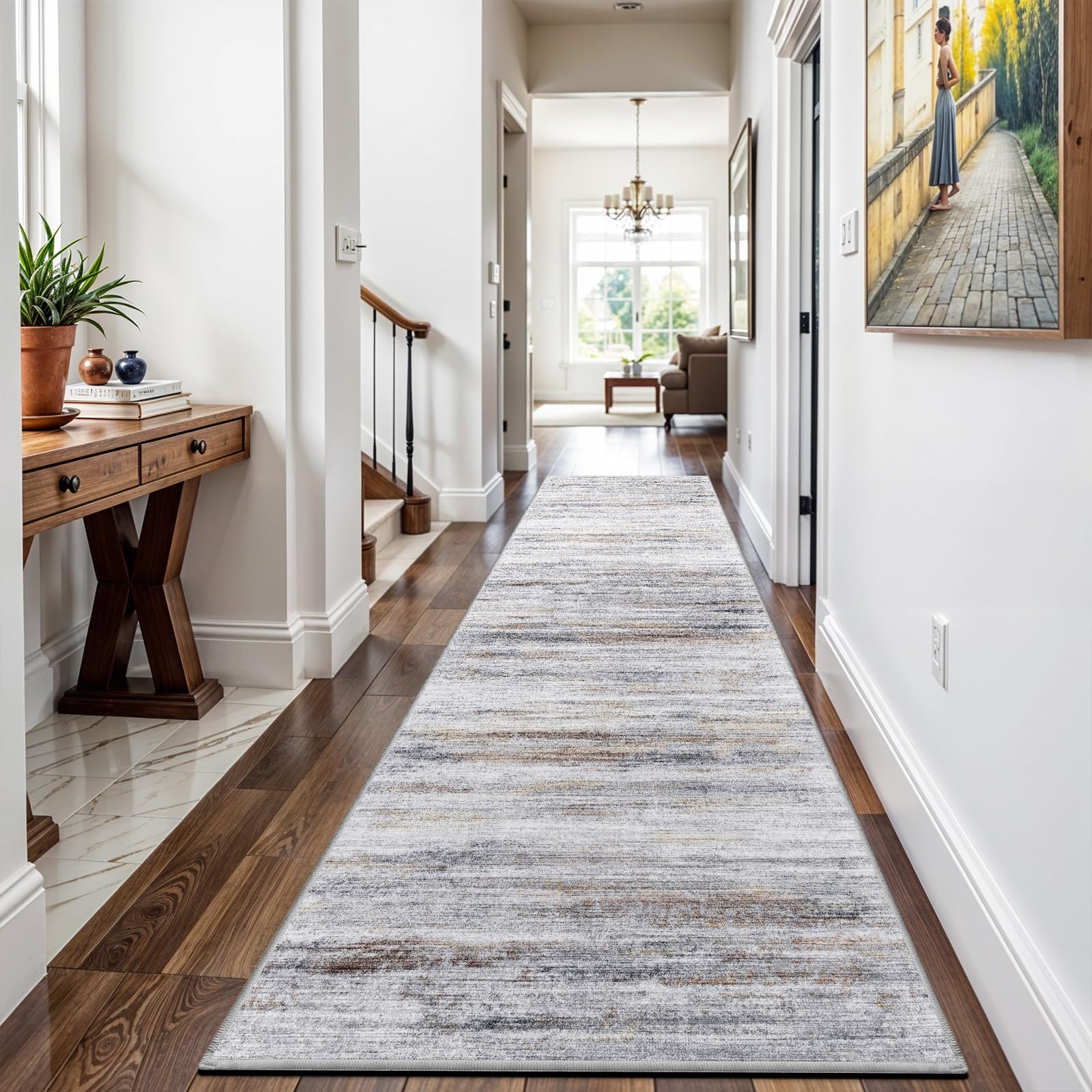 WIEVEDENS 3x12 Beige Grey Runner