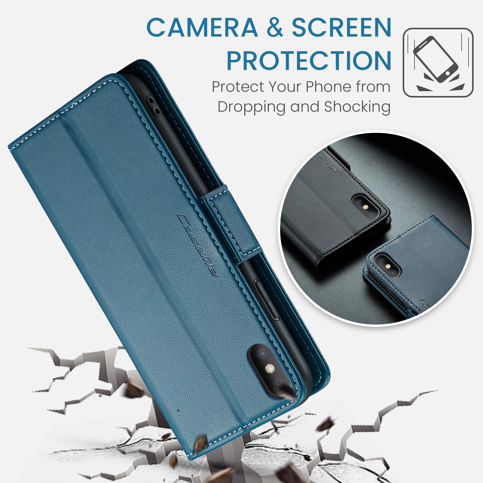Custodia Samsung S21 FE 5G, Portafoglio con chiusura