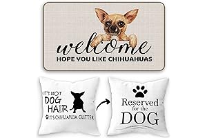 Hope You Like Chihuahuas Door Mat & Reversible Pillow Cover Set
