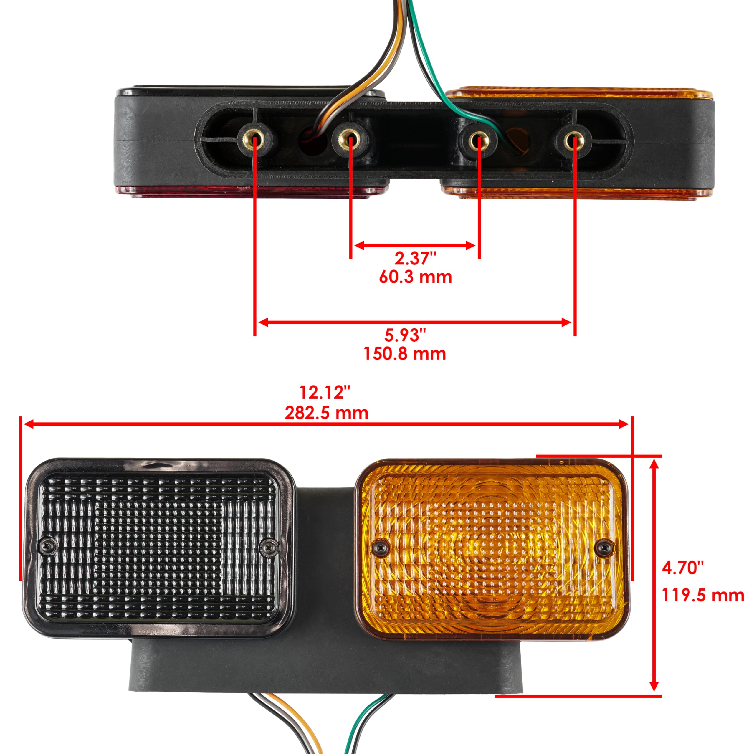 NeaLia Left Rear Tail Light For John Deere Tractors - 1025R, 1023E, 2025R Models