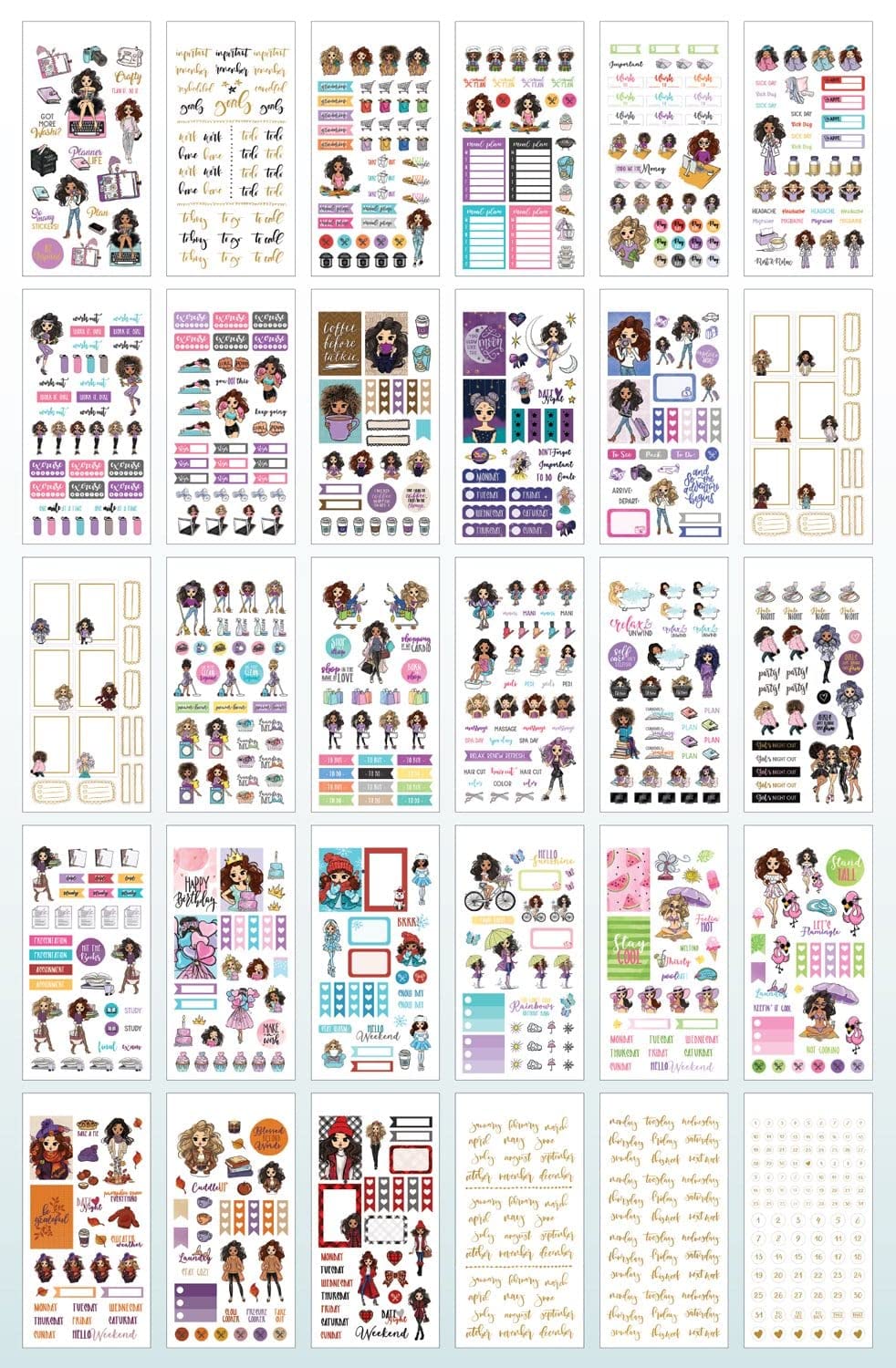 Carnet d'autocollants pour fille Paper House livret de stickers scrapbooking