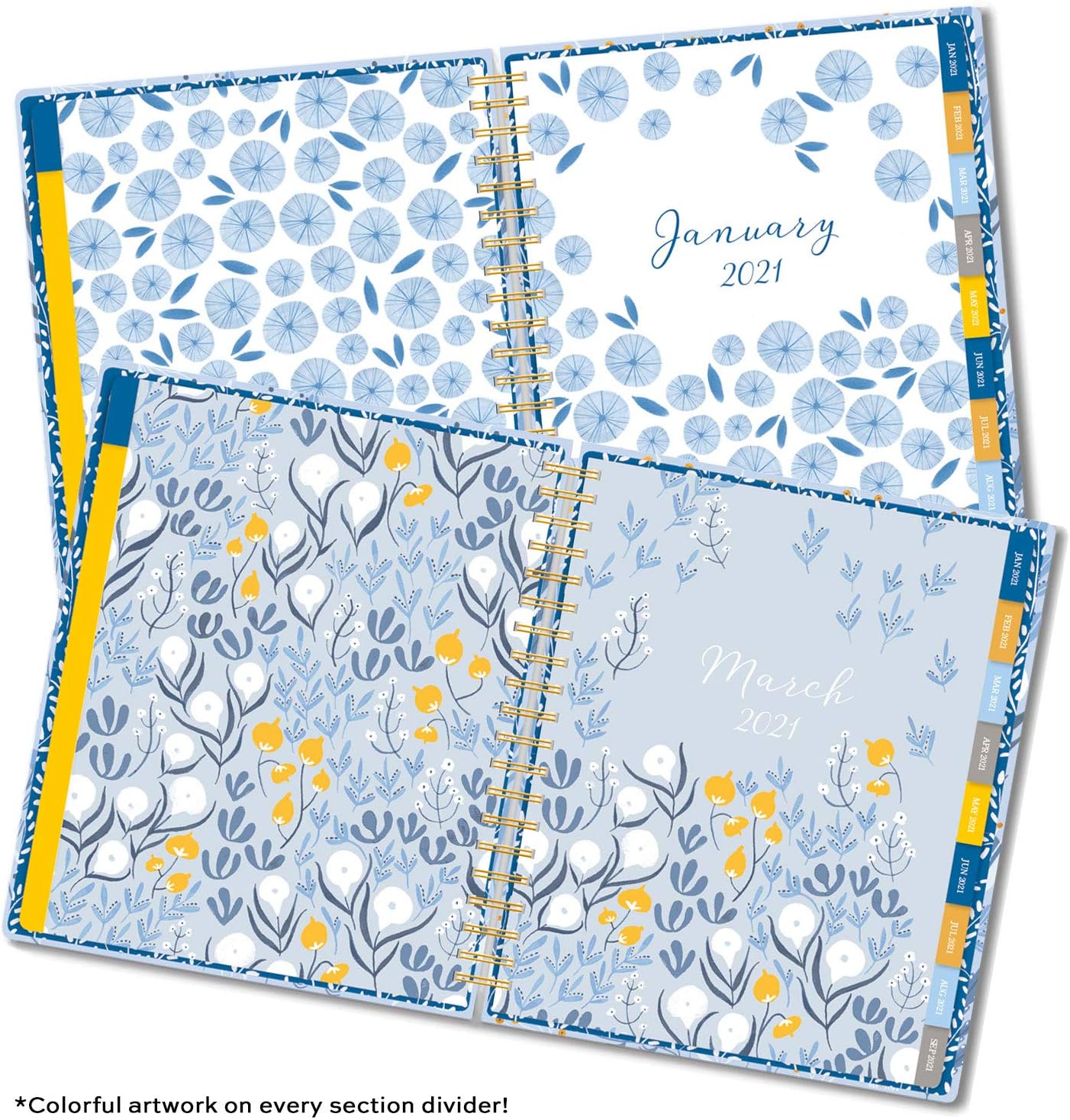 Garden Bee Wildflowers August 2020 - December 2021 17-Month Planner, 8.25 x 10 - Image 3