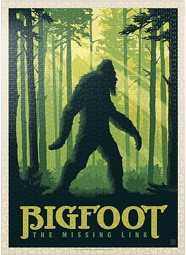 Bigfoot The Missing Link - Póster vintage - Rompecabezas de 1000 piezas para adultos