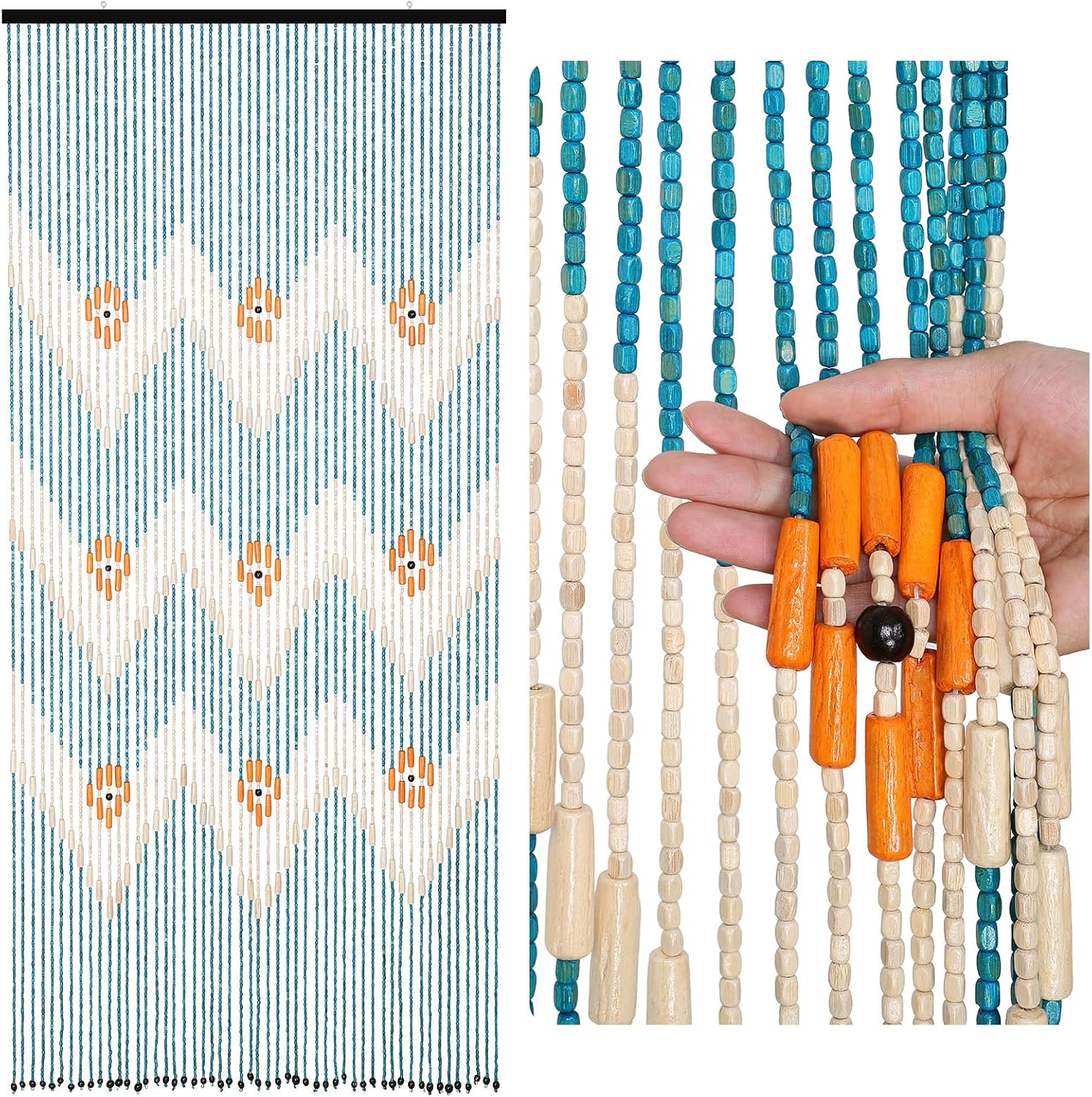 BECHAEO Beaded Curtain for Doorway Handmade Bamboo Martinique Ubuy