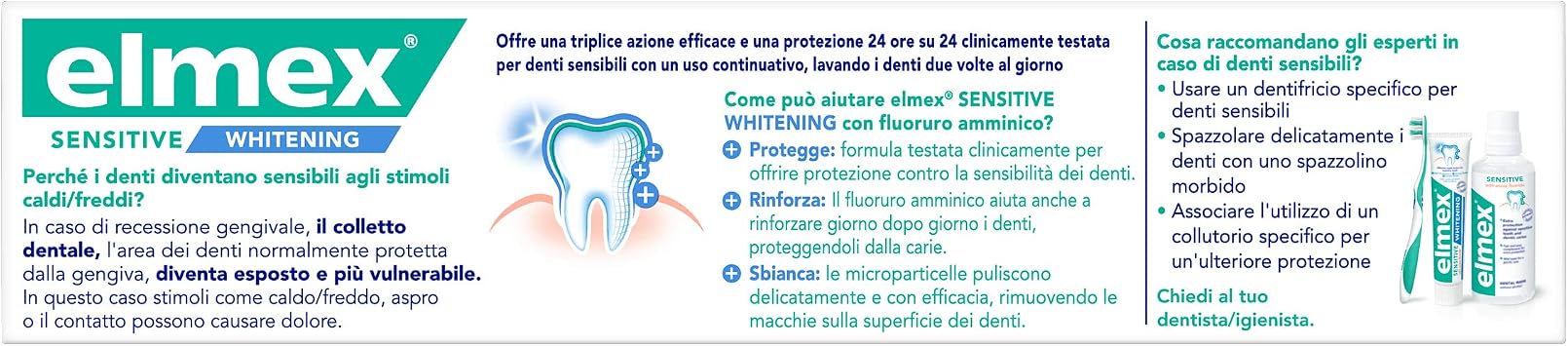 ELMEX Sensitive Whitening Toothpaste 75 ml Pack of 1