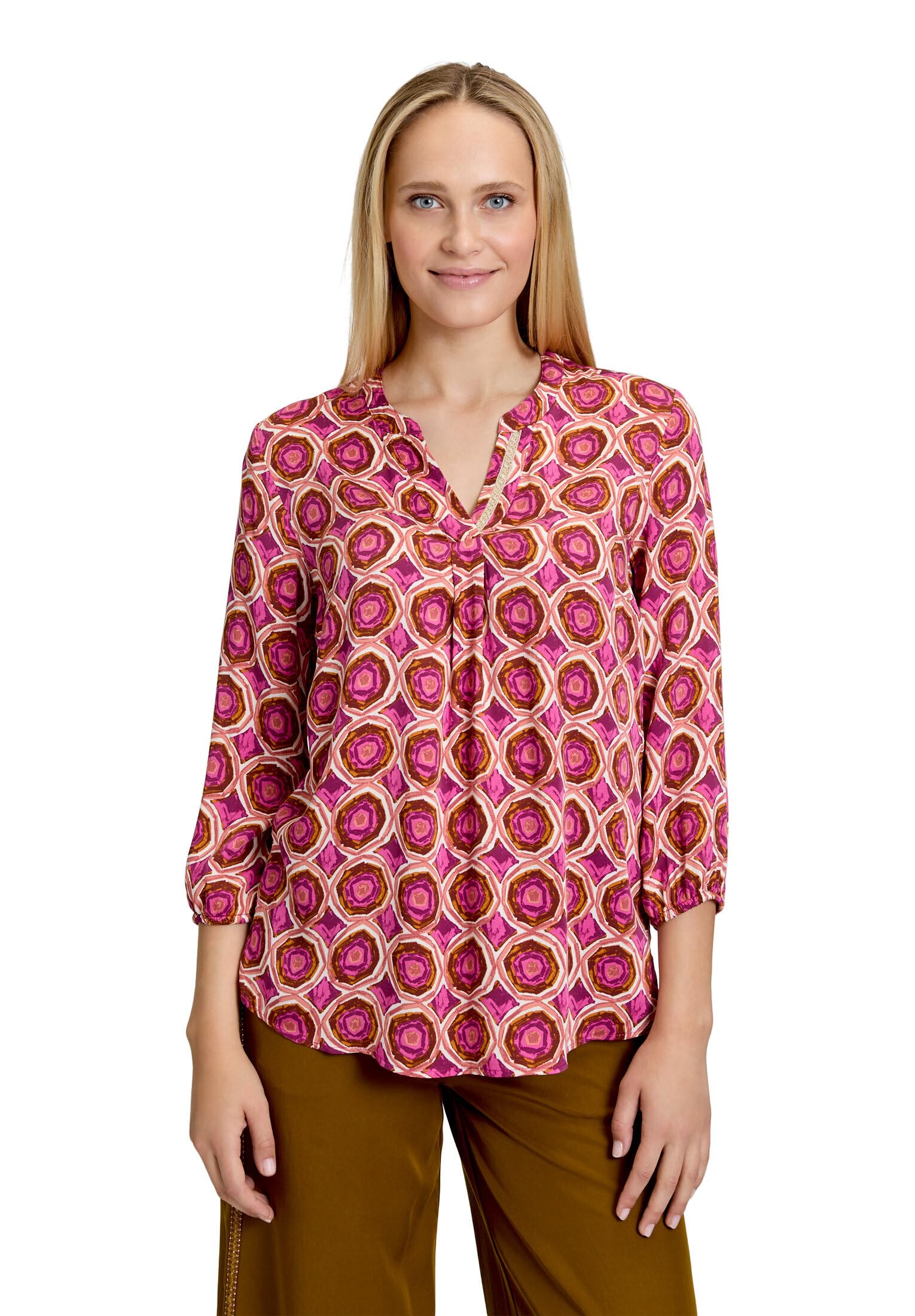 Cartoon Damen Bluse Kurz 3/4 Arm Bluse