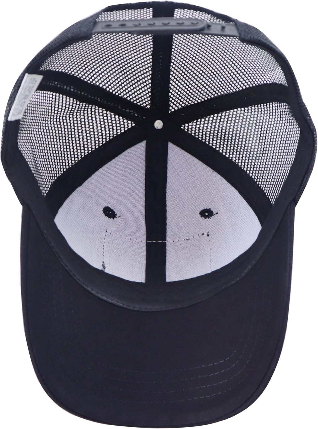 Best Dad Ever Hat for Men, American Flag Leather Patch Trucker Baseball Cap - Image 6