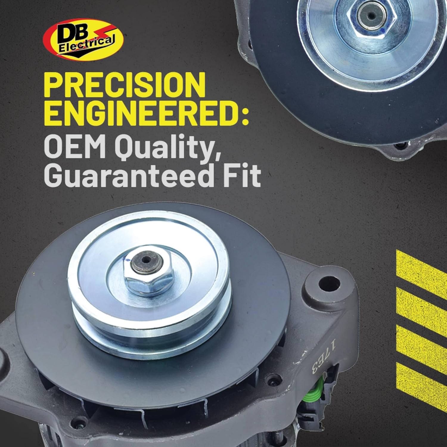 DB Electrical 400-46001 Alternator Compatible With/Replacement for Bobcat 1600 1983-1993, 2000 1981-1987, 1213 1985-1988, Lucas, Clark, Mando, Crusader, and Pleasurecraft, OEM Replacement