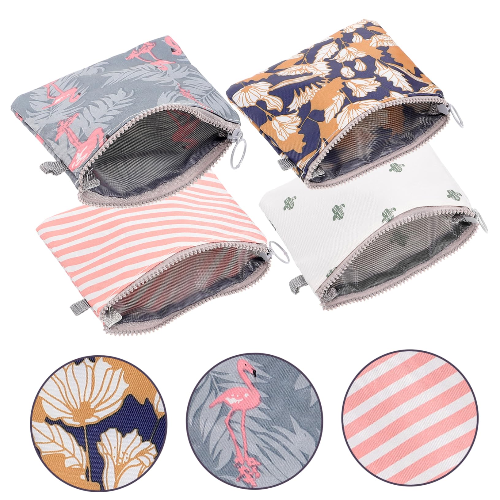10 Juegos De Compresas Menstruales Bolsa Para Servilletas Estuche Para Desechar Compresas Organizador De Moda Para Compresas De Lactancia 4 Unidades X 10