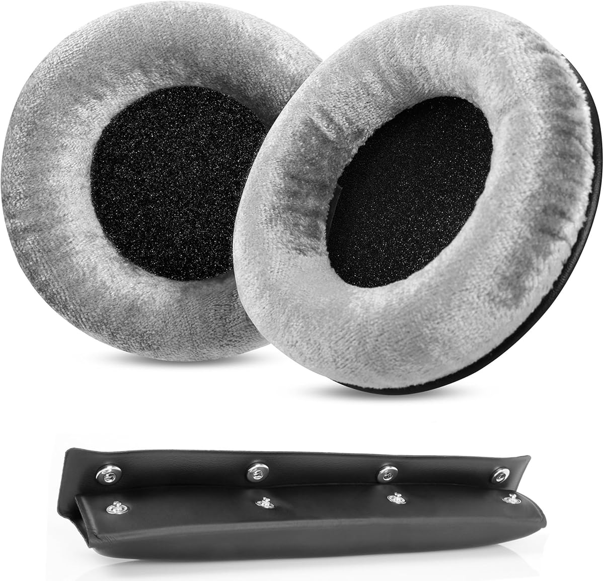 MMX300 DT770 Ear Pads Compatible with Beyerdynamic DT770S/DT770M/DT770Pro/DT770 Pro HT/DT 790/DT797/DT880/DT880 Pro/DT880 Pro HT/DT990/DT990 Pro/HS200/HS400 Replacement Headband Earpads