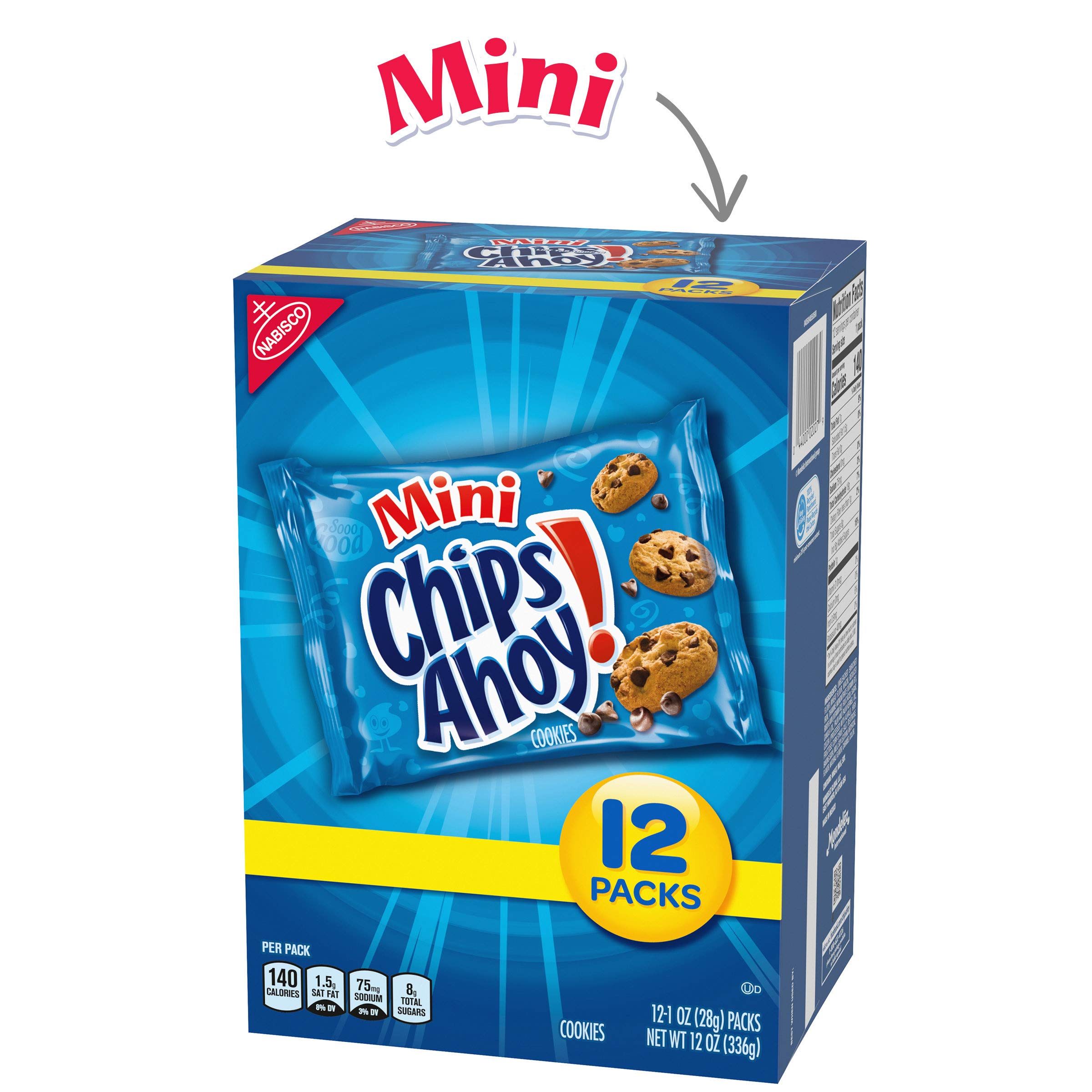 CHIPS AHOY! Mini Chocolate Chip Cookies, 12 1 oz Packs Buy Online in United Arab Emirates at