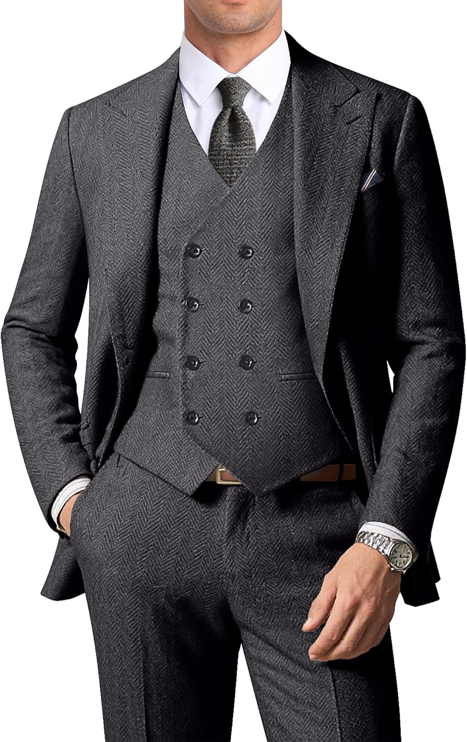Men's Suits Herringbone Tweed Suits for Men Retro El Salvador Ubuy