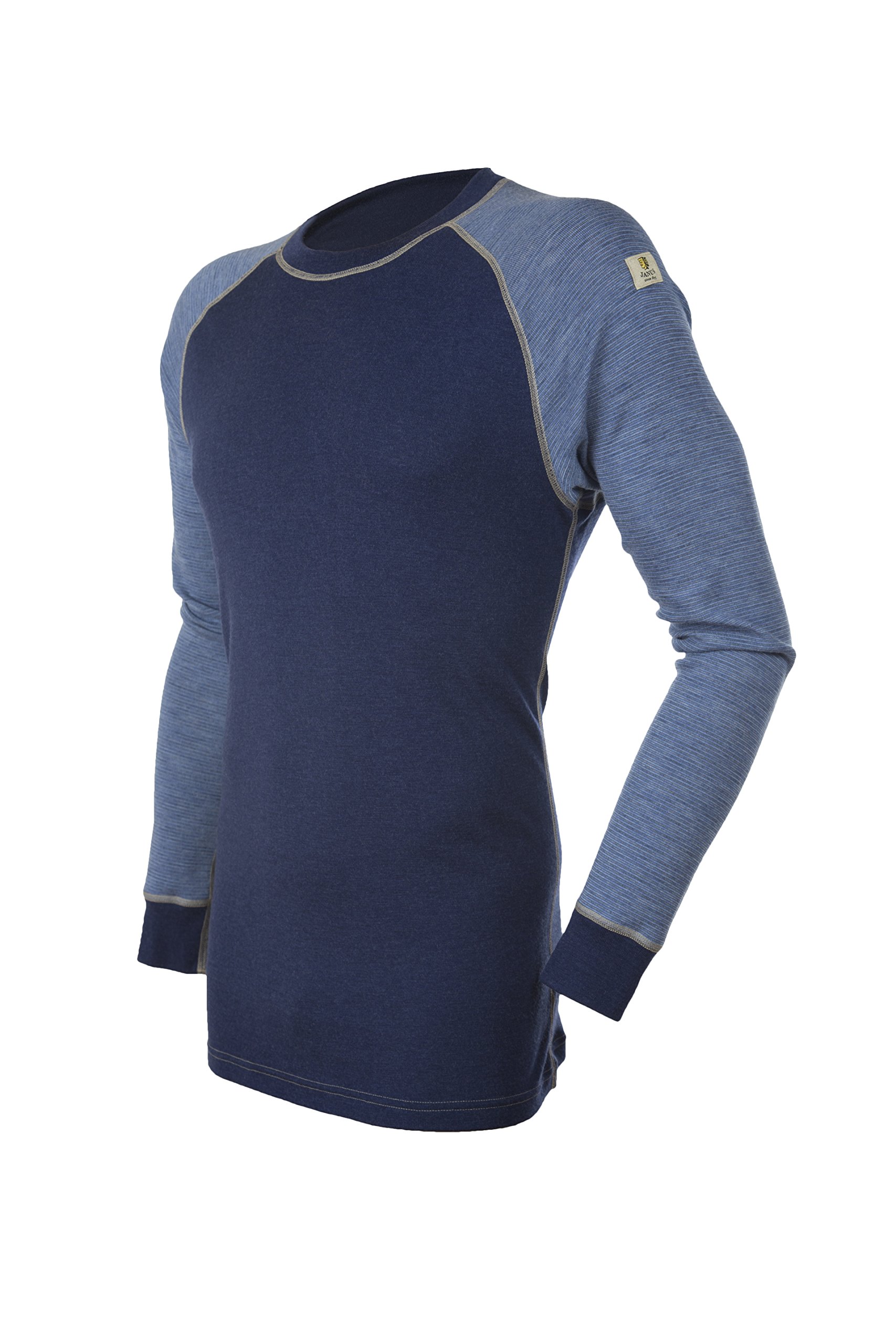 Janus 100% Merino Wool Men's Underwear Long Sleeve T-Shirt Made in Norway