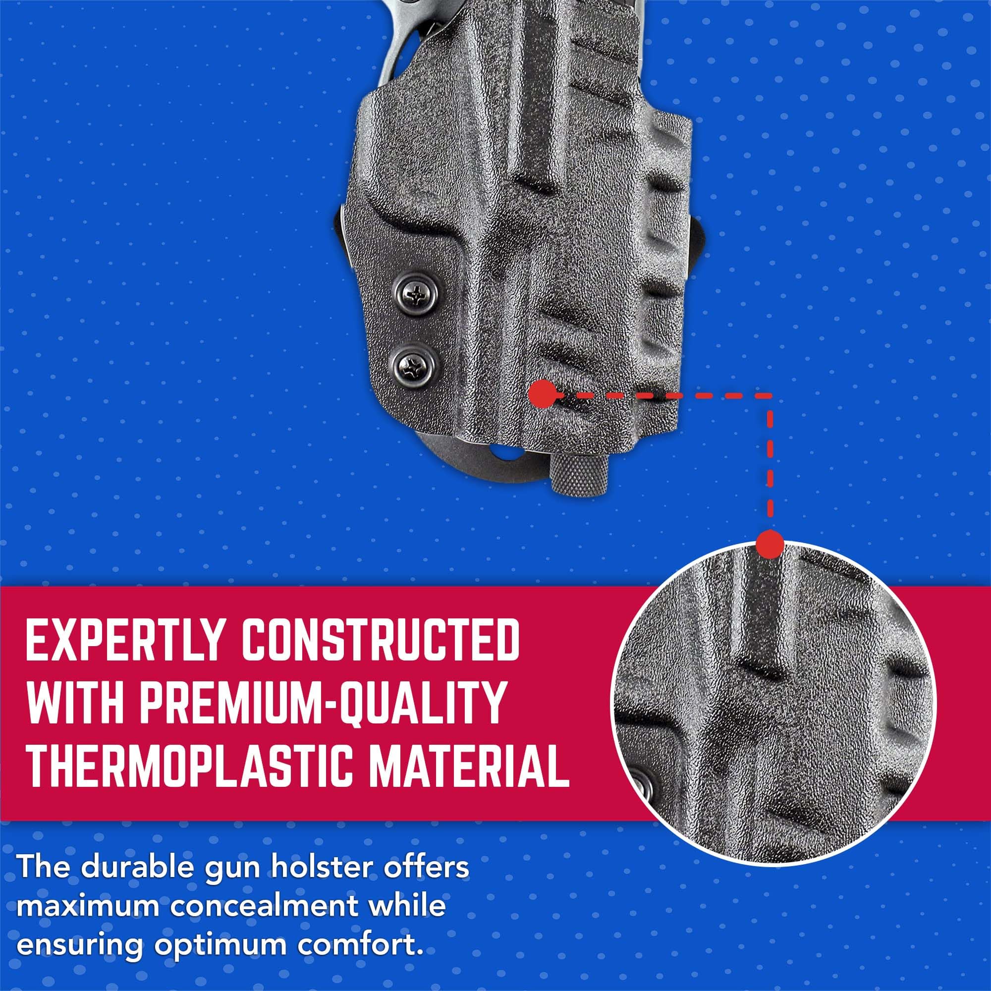 Amazon.com : DeSantis D94KA5PZ0 Ds Paddle Holster (Right), Kydex