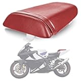 PSLER Motorcycle Rear Passenger Pillion Seat Cushion for CBR600 F4i 2001 2002 2003 2004 2005 2006 2007 (Red)