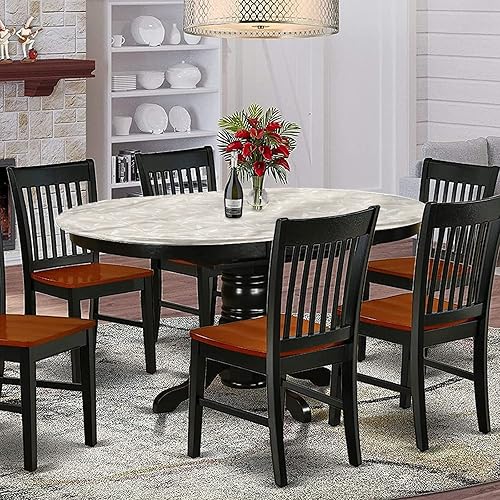 Miniatura 2 de Mantel ajustable ovalado de poliéster con bordes elásticos color crema, estampado de hojas y tallos de rayas verticales, se adapta a mesas ovaladas