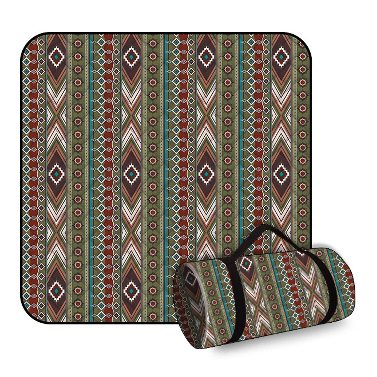 Coperte Picnic Impermeabili Pieghevoli Esterni Grandi Dimensioni Anti Sabbia 5 Strati Per Campeggio Escursioni Viaggi Parchi Concerti-Brown
