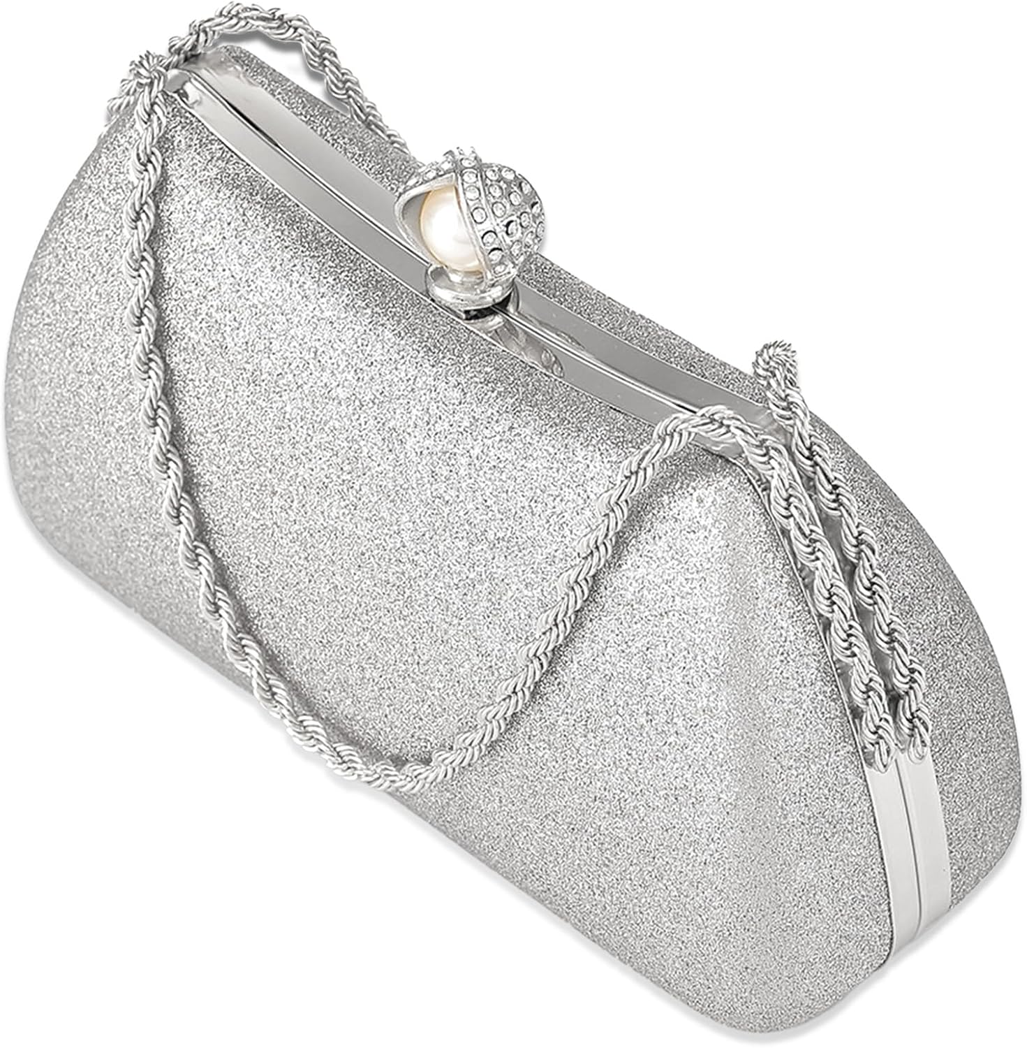 Clutch Purses for Women Glitter Evening Bag Wedding Guest Purse With Detachable Chain Handbags For Bridal Party