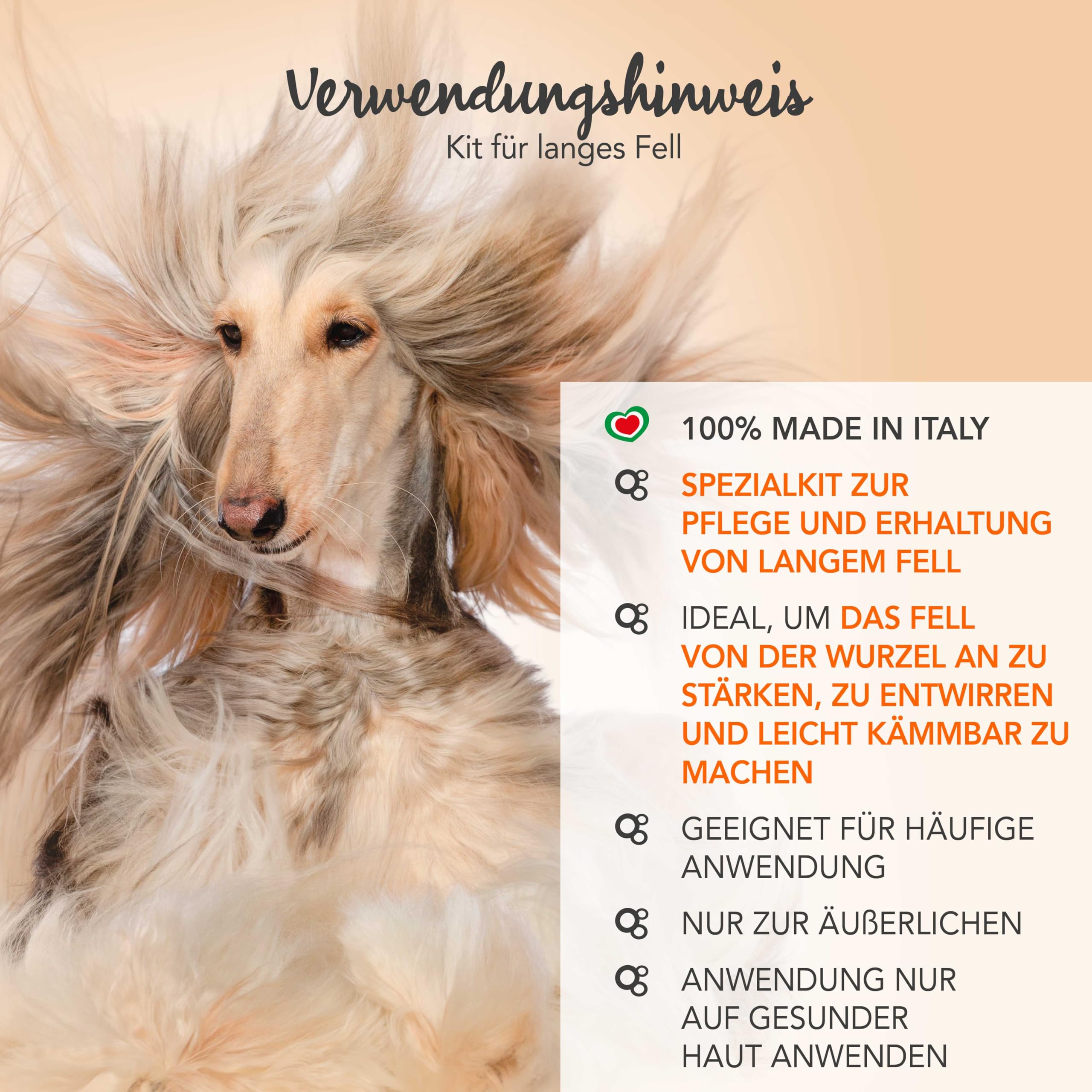 YUUP! - Pflege-Set für langes Fell | Shampoo Langhaar, Entwirr-Balsam & Entwirr-Spray glänzend – Hunde mit langem oder dichtem Fell. Auch für Katzen geeignet