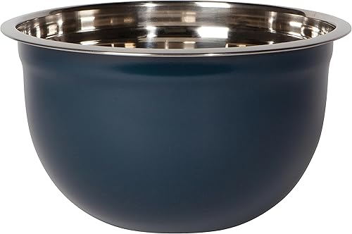 Miniatura 7 de Now Designs Tazones para mezclar de acero con revestimiento mate, negro, 5 cuartos de galón, 3 cuartos de galón, 1.5 cuartos de galón, 7 x alto 3.57