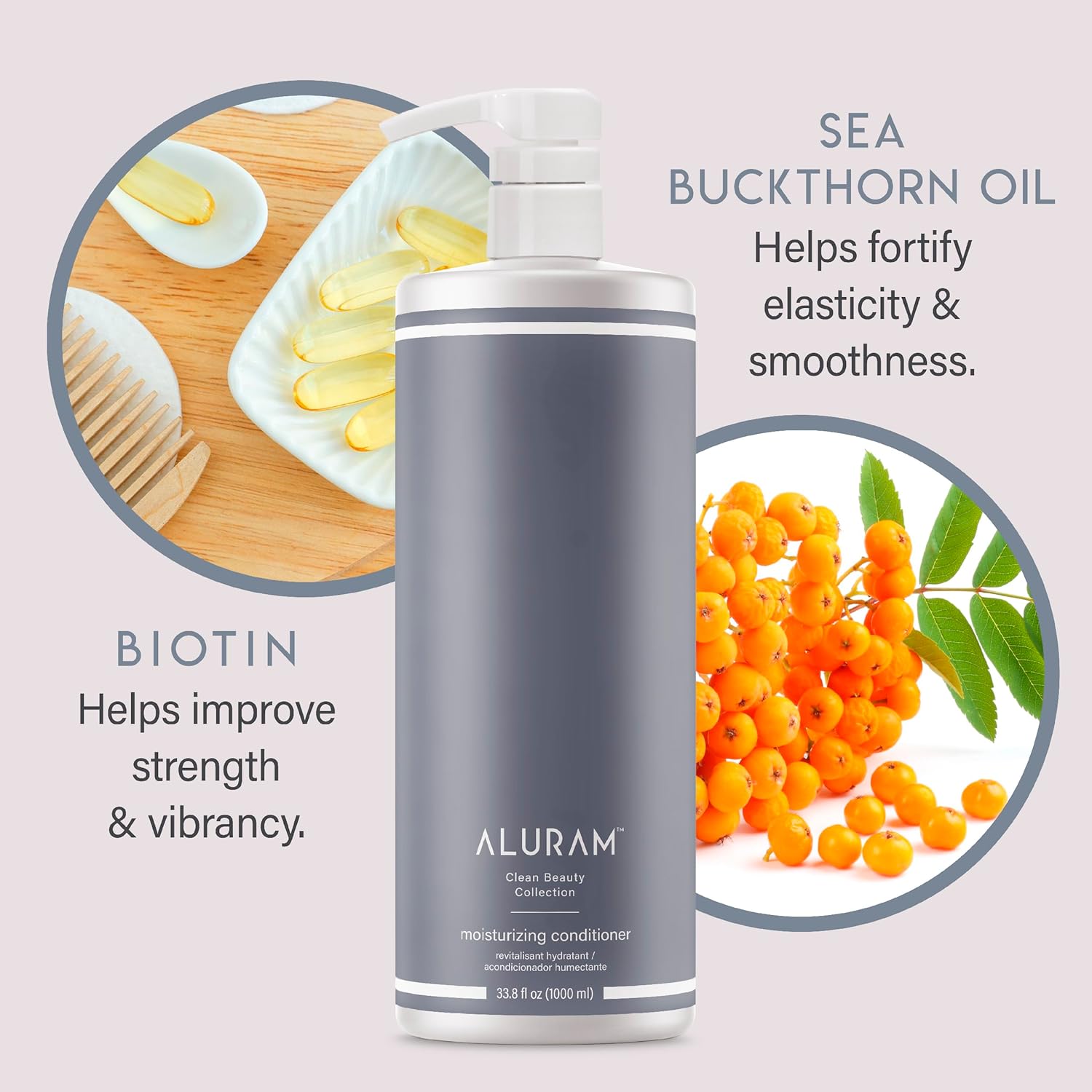 Aluram Coconut Water Moisturizing Conditioner for Men and Women, Clean Hydration and Shine for Medium to Coarse Textured Hair - Image 4