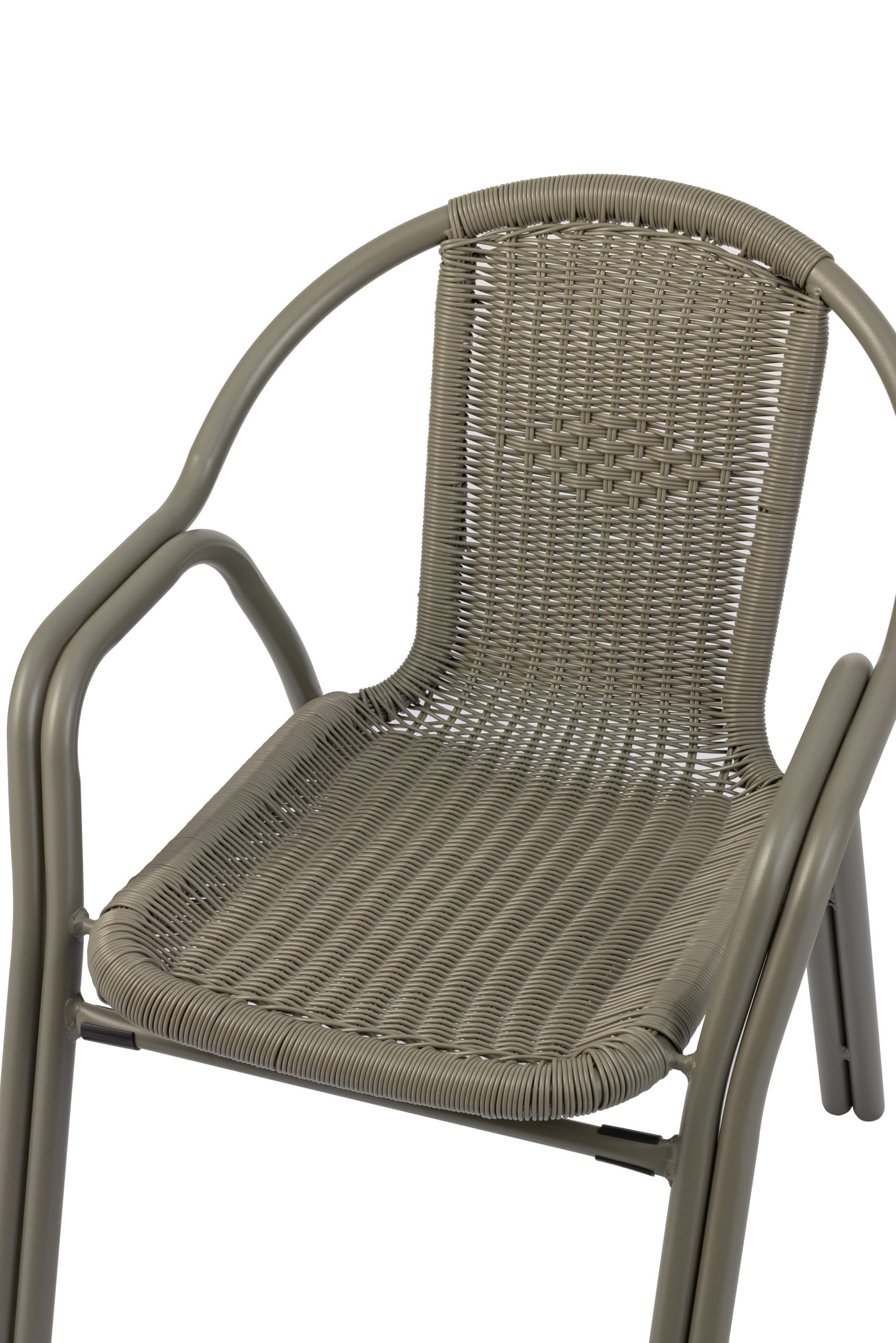 Fauteuil De Terrasse Empilable Metro Professional Narni - Aluminium Argenté, 67x56x74 Cm, Charge 110 Kg, Pour Bar, Restaurant, Jardin