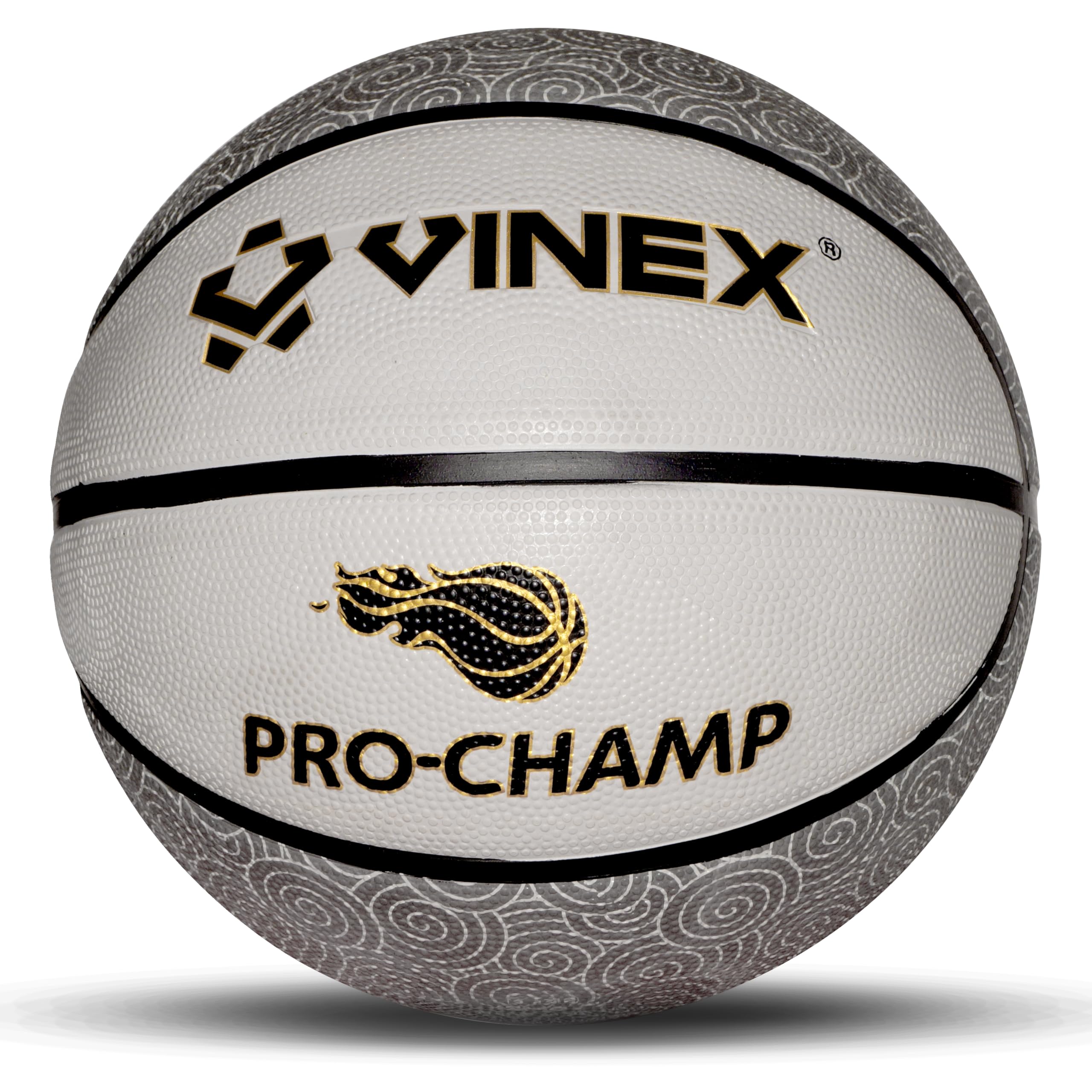 Vinex PRO-Champ Basketball – FIBA Standard, Molded Rubber Ball with Butyl Bladder & Nylon Winding – Pro Competition Grade, Size- 6 – Durable Grip & Air Retention-image-9