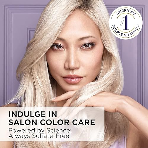 Miniatura 2 de L'Oreal Paris Hair Care EverPure Champú morado tonificante de latón sin sulfato para cabello rubio, decolorado, plateado o marrón, 6.8 onzas