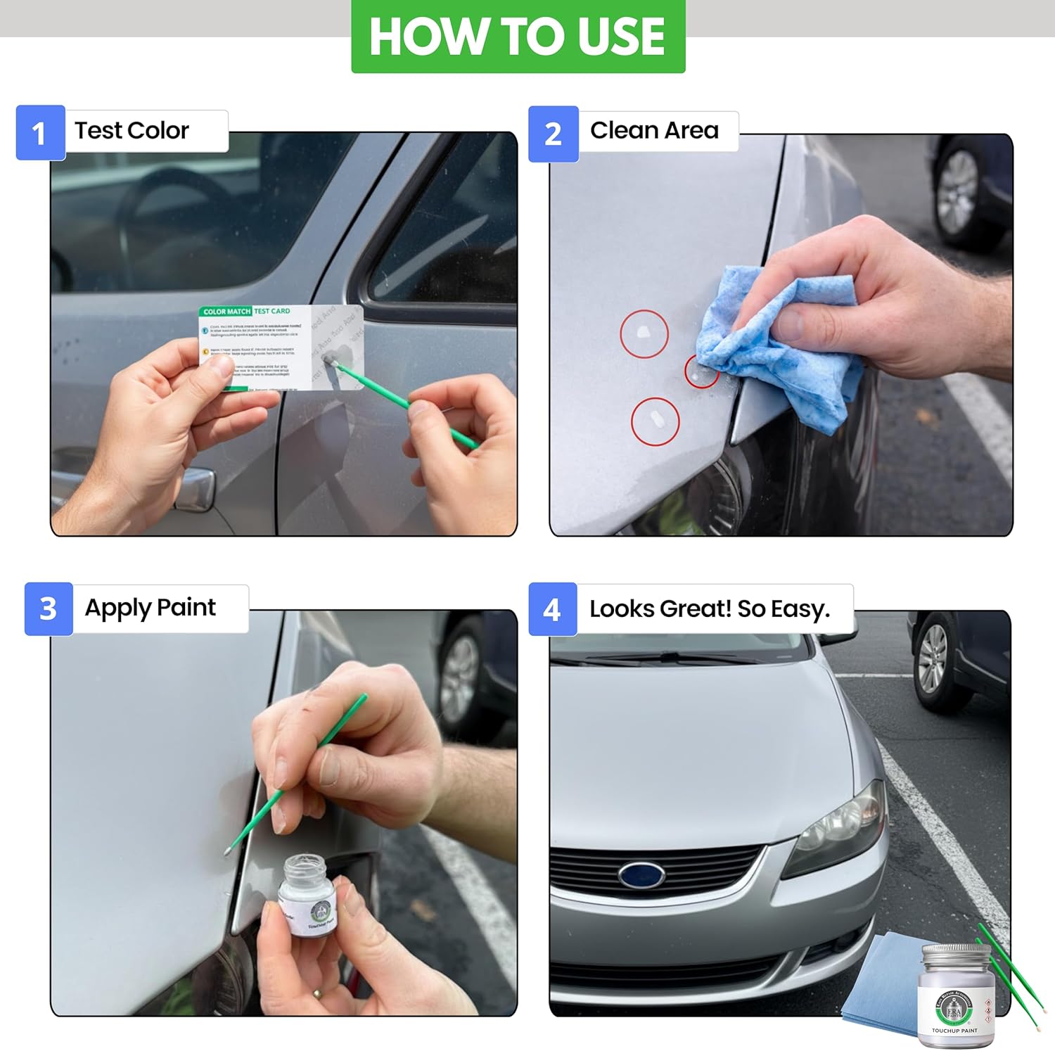 ERA Paints - 3K4 - Sunfire Red Pearl for TOYOTA Exact OEM Color Match Automotive Touch Up Paint for Cars - Scratch & Chip Repair for Metal & Plastic - Pro Kit - Made in USA