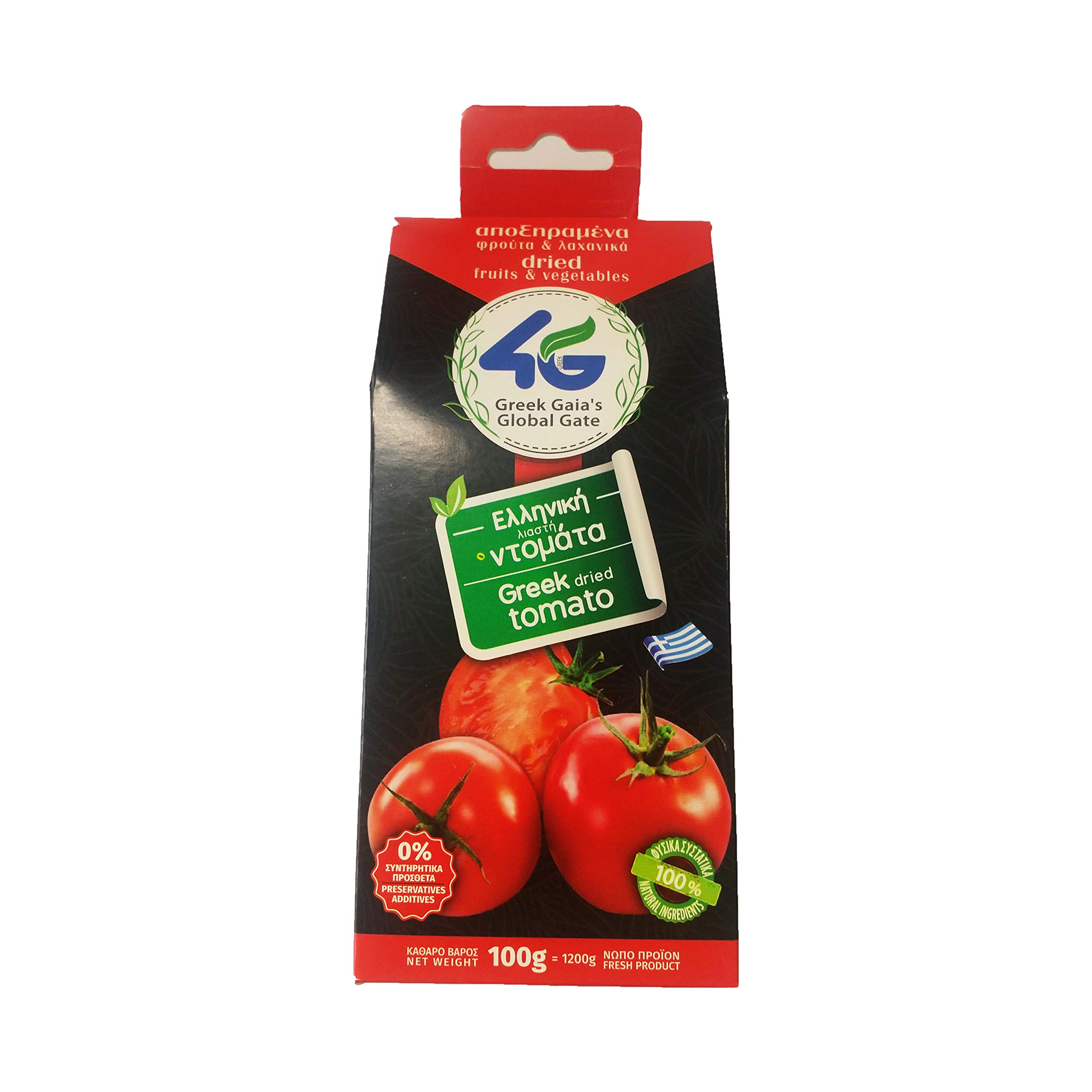 4G - Greek Dried Tomato – Pack of 2 x 100g (Total 200g) – Rich Flavour for Cooking, Salads, Pasta, Sandwiches & Antipasti