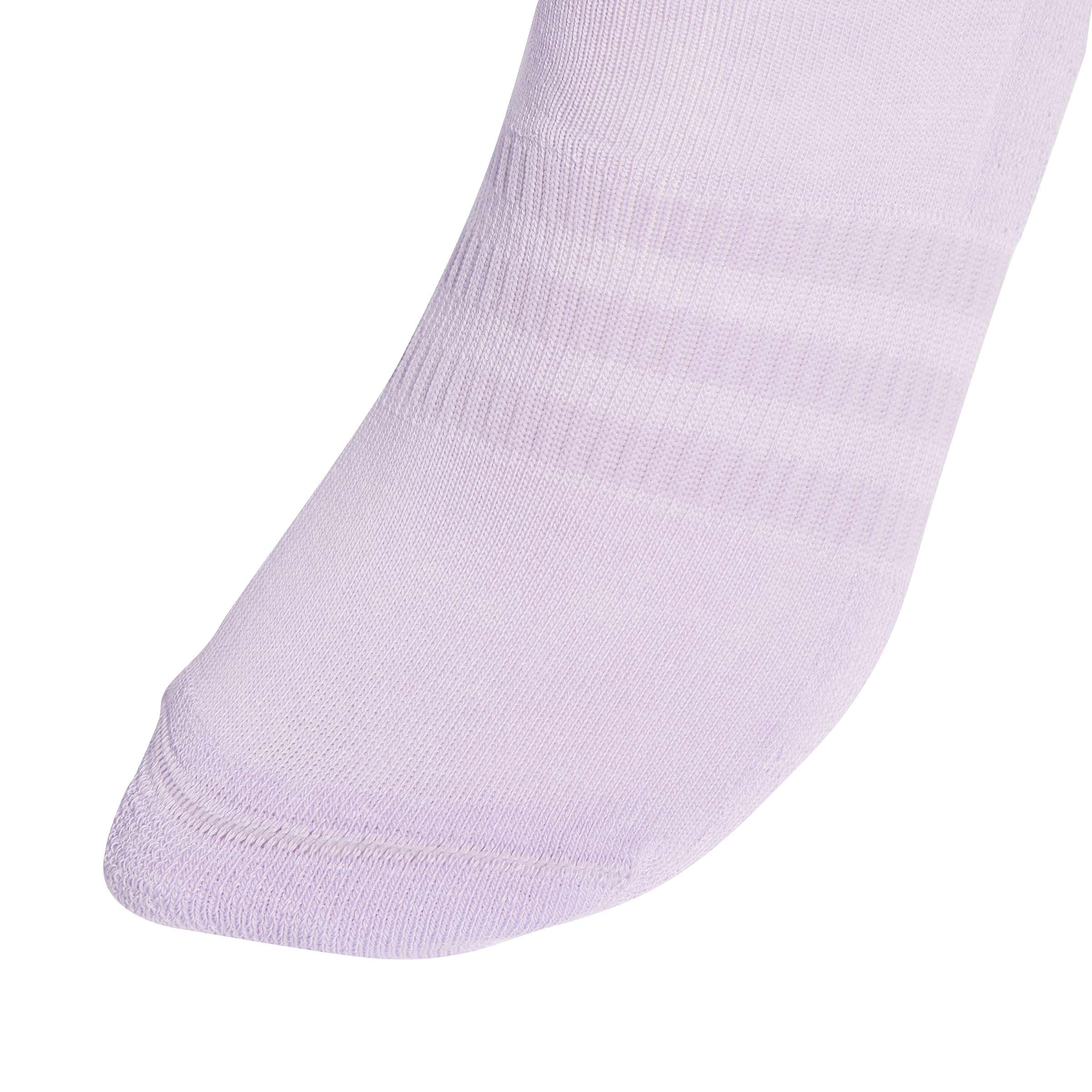 adidas Unisex Kids Cushioned Sportswear Ankle Socks 3 Pairs, Black/White, 6-7 Years - Image 3 thumbnail