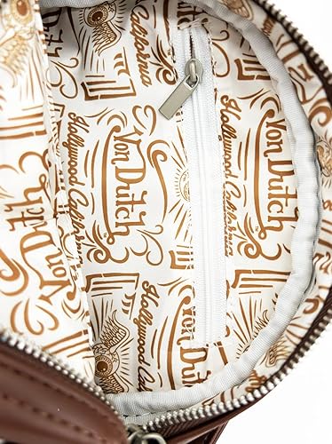 Miniatura 4 de Von Dutch Bolso de boliche para mujer, elegante bolso de mano con correa ajustable, interior espacioso