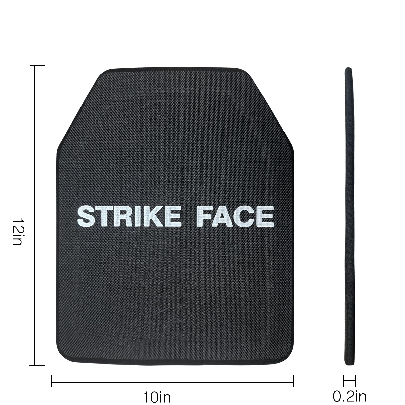 Plaque de protection antichoc NIJ IIIA, armure, utilisation tactique pour gilets, sacs à dos, paintball, airsoft et jeux militaires, 30 x 25 cm, 2 pièces